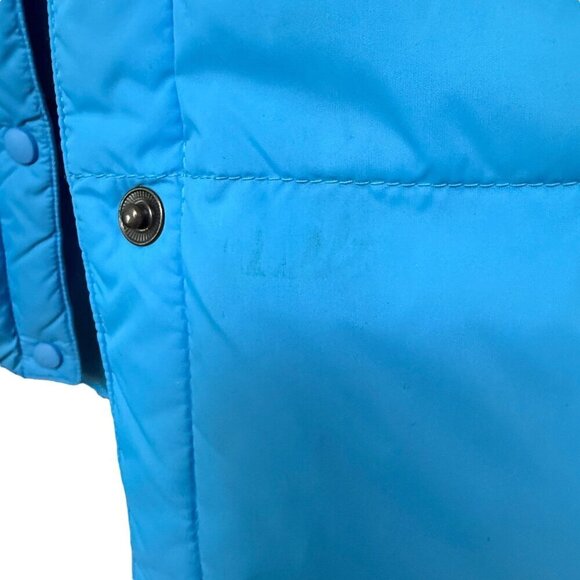 LANDS END Goose Down Vest Medium Blue Puffer Womens Jacket - Picture 11 of 11